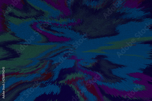 Abstract 3D block extrusion background with dark glitch pixels and futuristic cyber digital terrain in blue and purple colors