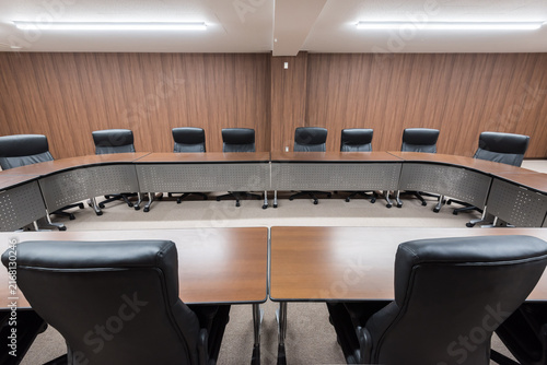 Canvas Print Unoccupied meeting room – meeting concept image