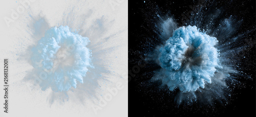 Foto Blue Powder Smoke Cloud PNG