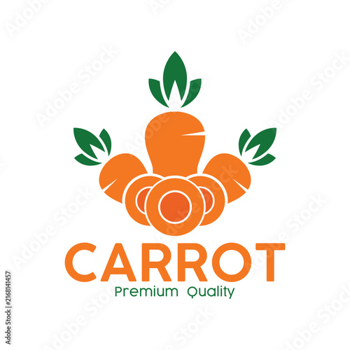 Carrot Logo vector icon design