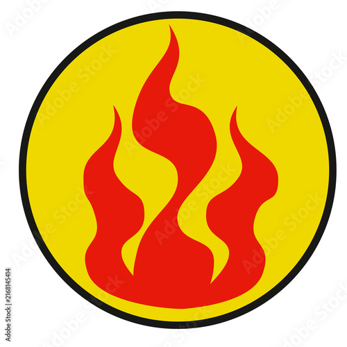 panneau danger incendie, PNG fond transparent