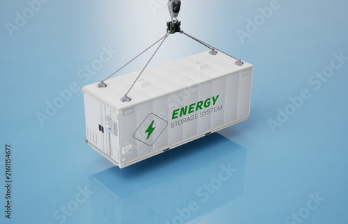 Energy storage system or battery container unit