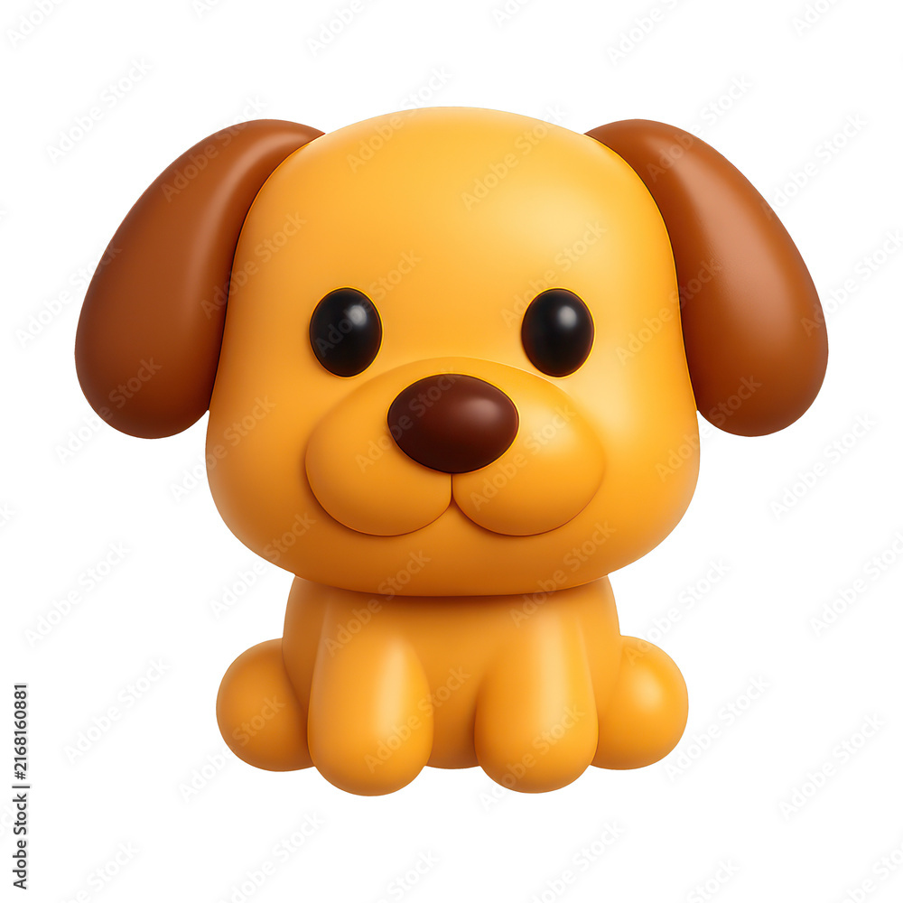 Obraz premium PNG Cute cartoon dog illustration