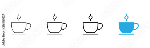 coffee cup icon vector. cup a coffee sign and symbol