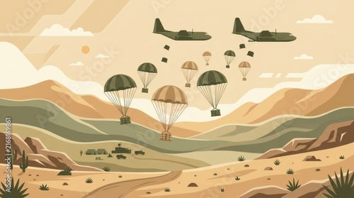 Military Transport Planes Droppi… for Business Financial Growth Investment