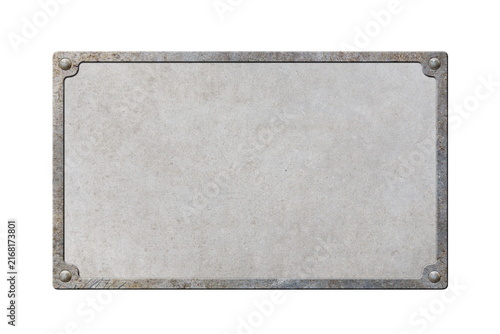 metal shield isolated on white background