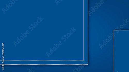Clean and professional abstract blue background featuring sleek silver geometric patterns. Ideal for corporate branding, tech presentations, and modern digital design