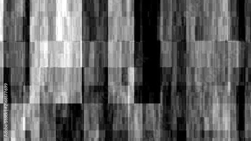 Abstract black and white pixelated vertical lines background, motion loop monochrome