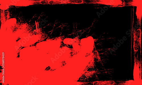 abstract red blood watercolor ink brush painting banner panel artistic grunge graphic element background