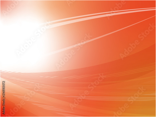 Red Orange Abstract Wave Background with Soft Light and Flowing Lines