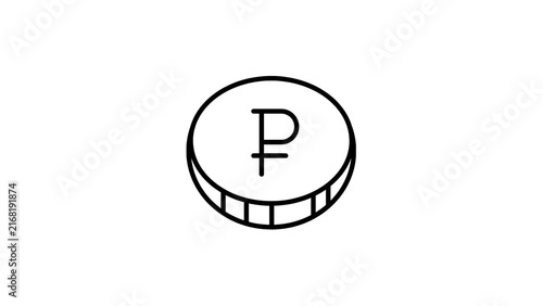 A collection of linear icons representing dollar concepts Dollar set of web icons in line style. 