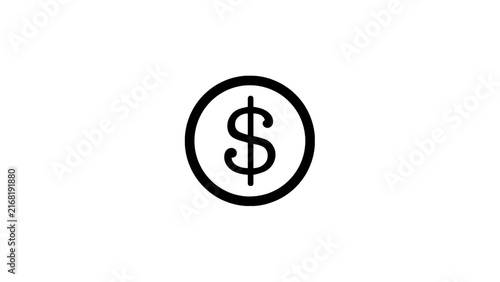 A collection of linear icons representing dollar concepts Dollar set of web icons in line style. 