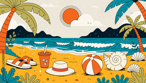 beach vacation, summer holiday