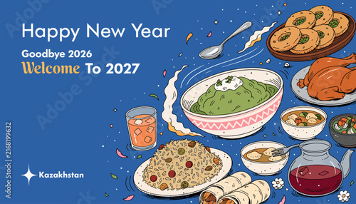Happy New Year 2027, Food and Celebration