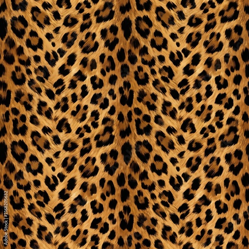 Leopard fur seamless pattern