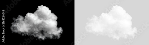 Foto Realistic white cloud isolated on transparent background