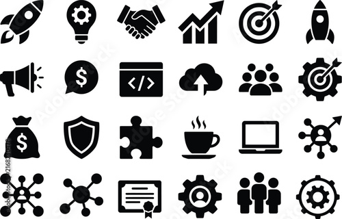 Startup icon set