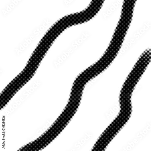 фотографія Bold wavy lines dominate the stark white background