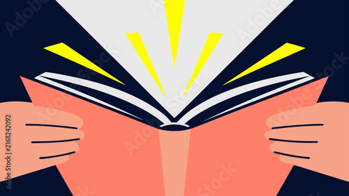 hands holding a book