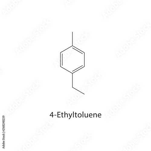 Foto 4-Ethyltoluene skeletal structure