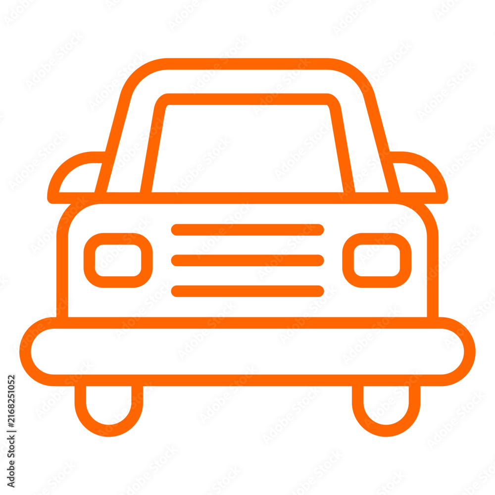 Fototapeta premium Car icon style
