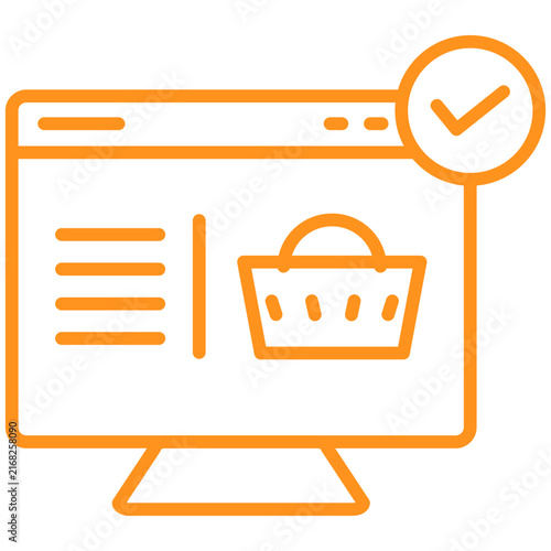 Checkout Line Icon Style