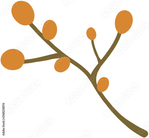 Autumn Berry Decoration Illustration