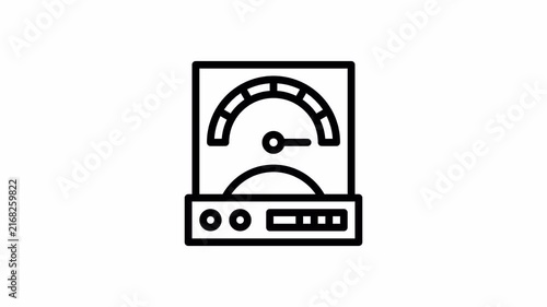 accelerometer minimalist stroke animation