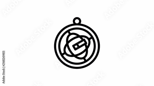 gyroscope minimalist stroke animation