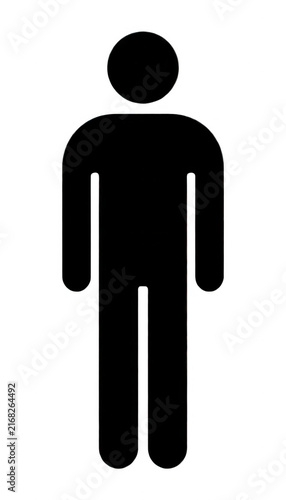 Isolated Human Figure Outline Transparent Background