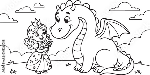 Cartoon boy holding teddy bear with speech bubble clouds