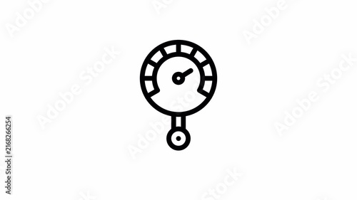 pressure sensor minimalist stroke animation