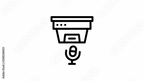 sound sensor minimalist stroke animation
