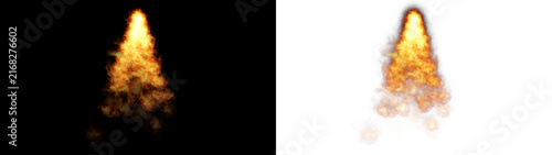 flamethrower fire spray stream cone blaze flames fiery pyrotechnic ignite isolated transparent cutout overlay fx action heat burning