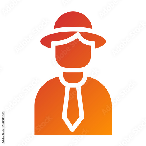 Картината върху платно Tourist Line Icon Style