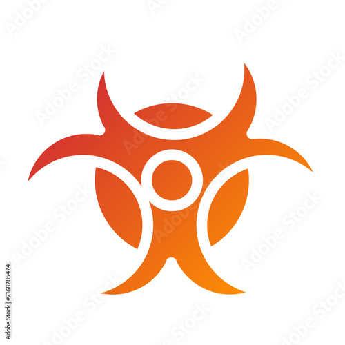 Hazardous Line Icon Style