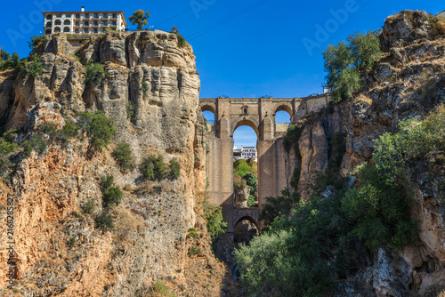 The Puente Nuevo (New Bridge) in El Tajo gorge in Ronda, Spain