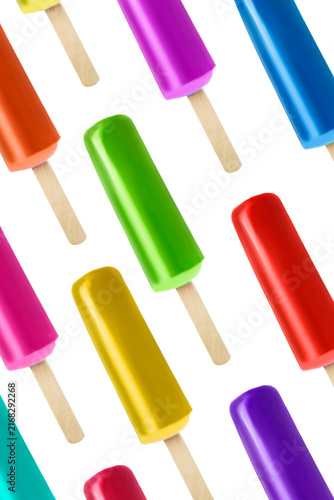 Colorful popsicle isolated