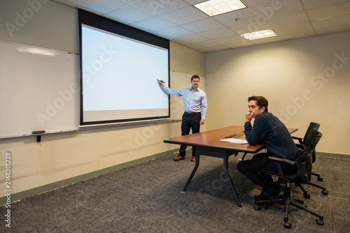 Professional Business Training Session in a Conference Room