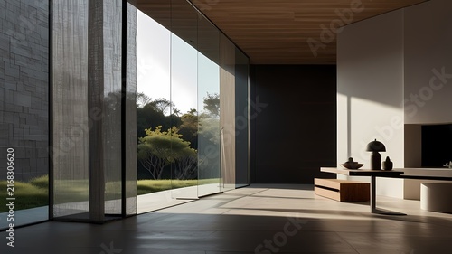 Latest trends in modern and minimalist style interior decoration.