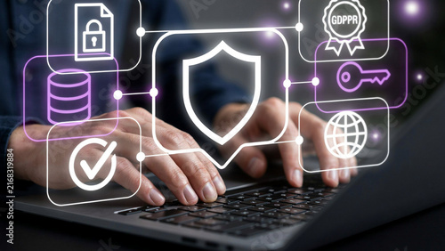 Konstfotografi Data protection and cybersecurity concept