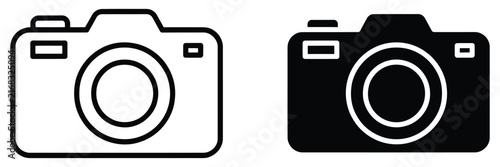Bild auf Leinwand Camera symbols for photography photo shooting digital imaging visual media creat