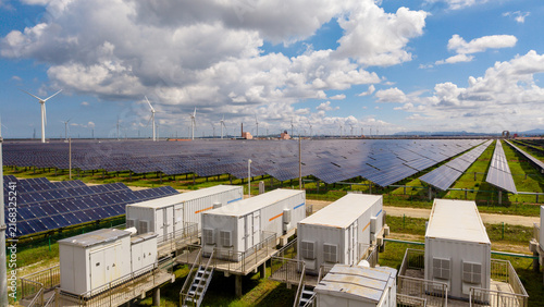 Hybrid Renewable Energy Farm With Wind, Solar And Storage