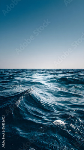 Blue ocean and sky