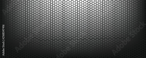 Black metal texture steel background. Perforated sheet metal. vector