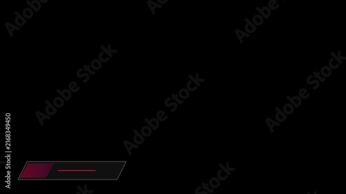 Modern lower third with gradient pink accent for broadcast and corporate presentations animation 4k overlay