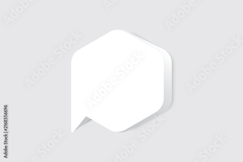 Speech bubble blank frame, text quote box, message