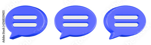Konstfotografi chat talk 3d rendering icon