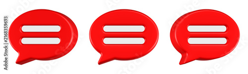 фотографія chat talk 3D rendering icon