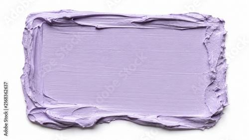 Photography Textured light lilac oil paint brush stroke text box with palette knife borders